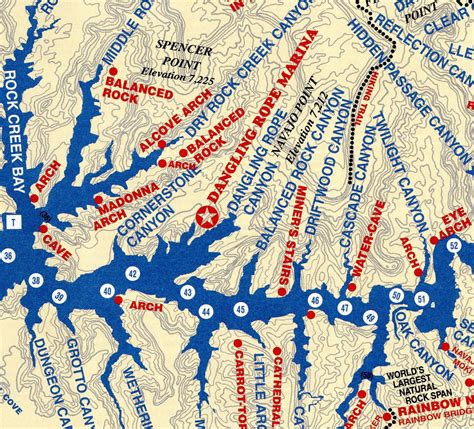 Lake Powell Map – Utah.com