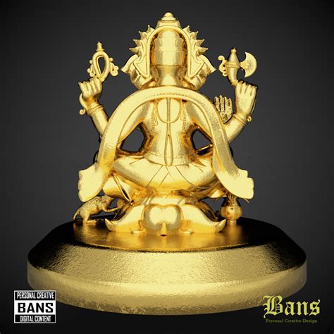 3D file EXCLUSIVE GANESHA GOD STATUE・3D printer model to download・Cults