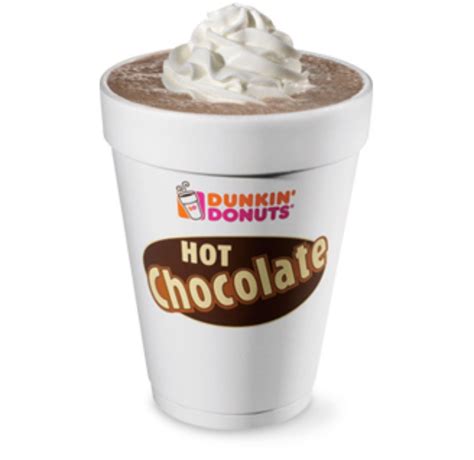 Dunkin Donuts Hot Chocolate | Dunkin, Dunkin donuts, Hot chocolate