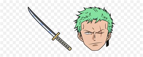 One Piece Roronoa Zoro And Sword Cursor U2013 Custom - One Piece Zoro Sword Png,Monkey D Luffy ...