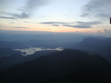 Adam's Peak at sunrise. Sri Lanka