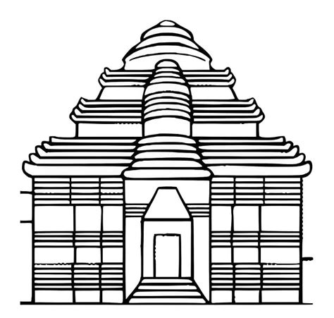 Konark Sun Temple coloring page - Download, Print or Color Online for Free