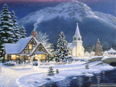 Winter Village Anime Wallpapers - Wallpaper Cave