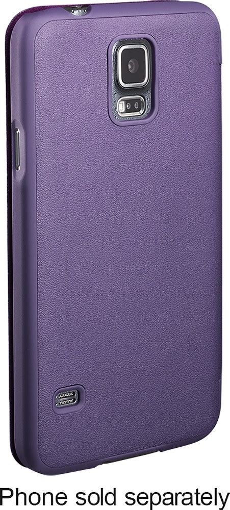 Platinum Leather Flip Case for Samsung Galaxy S 5 Cell Phones Purple PT-GS5LF2U - Best Buy