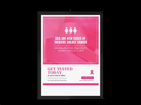 Free Breast Cancer Awareness Poster Templates - Venngage