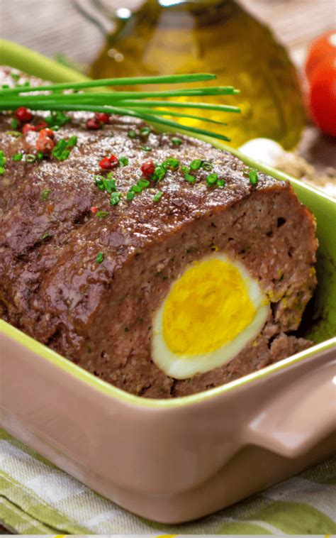 German Meatloaf with Hard-Boiled Eggs - Easy and Delish