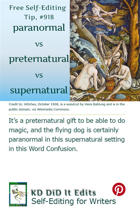 Word Confusion: Paranormal vs Preternatural vs Supernatural • KD Did It