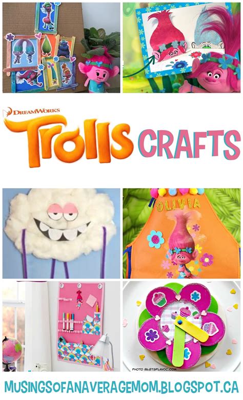 Musings of an Average Mom: Free Trolls Crafts