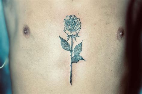 Share more than 84 rose chest tattoo male latest - in.coedo.com.vn