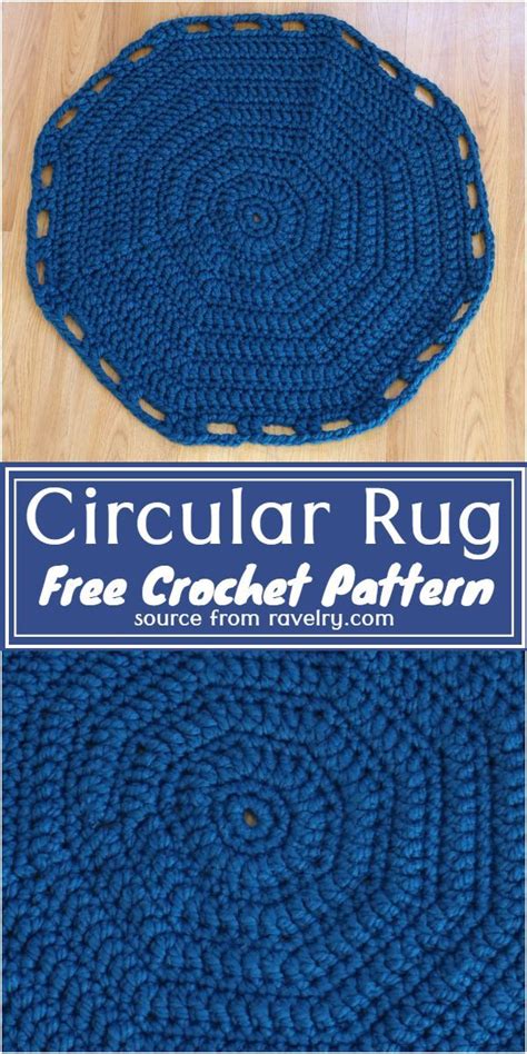Circular Rug Crochet Pattern Floral Crochet Pattern, Crochet Rug Patterns Free, Crochet Mat, Mug ...