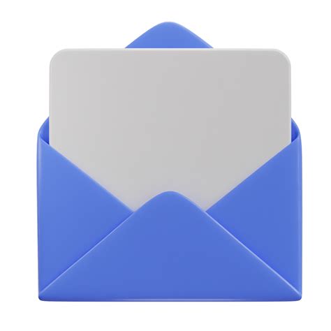 3d envelope email message box icon 30774930 PNG