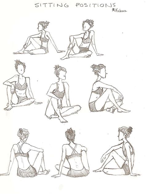 Sitting Positions by SylviaMain on deviantART | Drawing people, Art ...