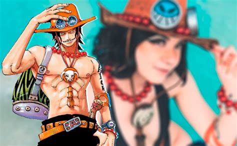 Hanni Banani es Portgas D. Ace en cosplay de One Piece