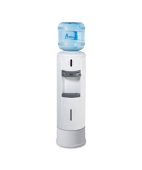 Hot and Cold Water Dispenser, 12 3/4" dia. x 39h, Ivory White