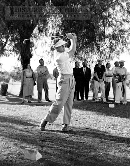 Gene Littler tee shot, Riverside 1953 - Historic Golf Photos