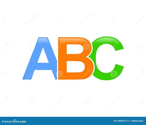 Letter ABC Logo Design Template Elements Stock Vector - Illustration of ...