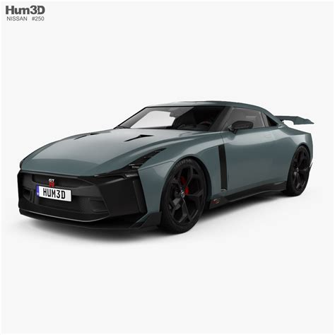 Nissan GT-R50 with HQ interior 2021 3D model - Vehicles on Hum3D