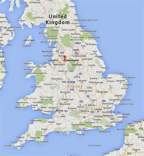 Manchester England Map | Map England Counties and Towns