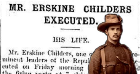 Death by firing squad of Erskine Childers 24 November 1922 | Irish News Archives