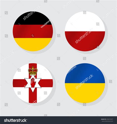 Flags Europe Vector Illustration Stock Vector (Royalty Free) 453619327 ...