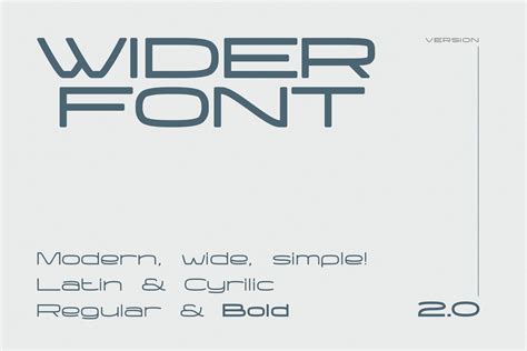 Wider | Modern wide font | Stunning Sans Serif Fonts ~ Creative Market