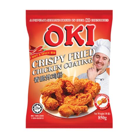 Oki Fried Chicken Coating Hot & Spicy 850g – Sungold Trading Ltd