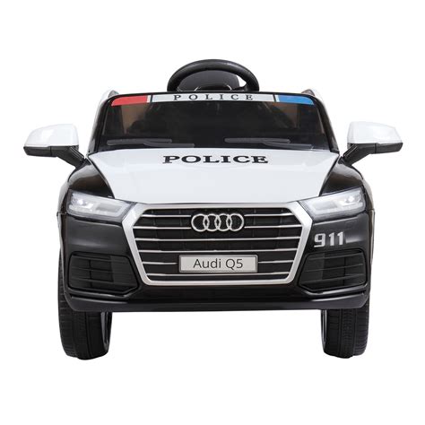 Tobbi 12V Kids Ride On Car Police Car W/ Remote Control LED Headlights ...