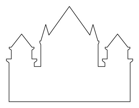 Printable Castle Template | Templates printable free, Castle, Castle crafts