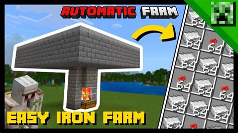 Easy 1.19 IRON FARM! - Minecraft Bedrock Edition Tutorial - YouTube