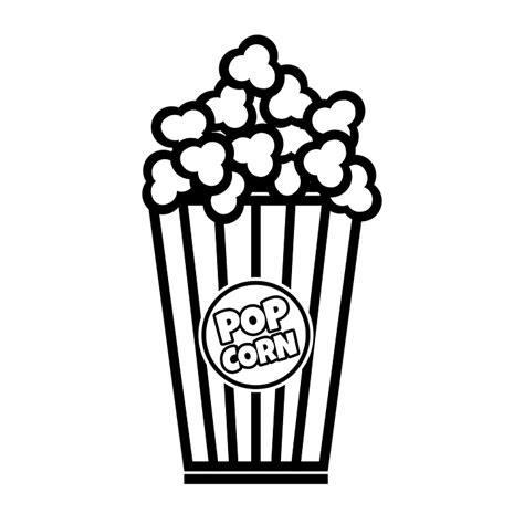 Movie Theater Popcorn Coloring Page