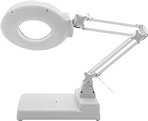 Gluckluz Magnifying Lamp 30 LED Magnifier Desk Lamp 10X Magnifying Glass Lamp with 4.2 Inch Lens ...