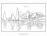 Monet Coloring Pages sketch template