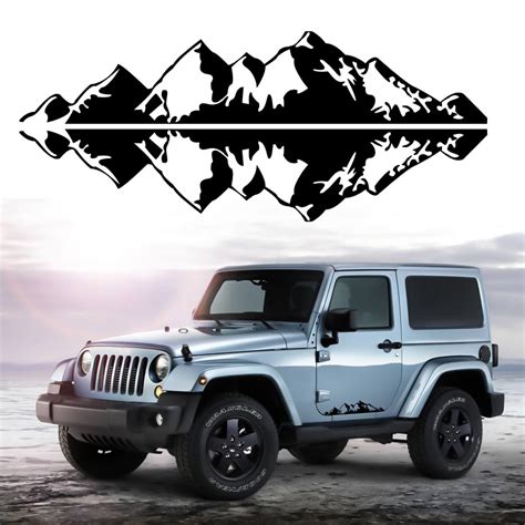 New 76x16cm Snow Mountain Car Stickers Vinyl Decal Auto Body Truck ...