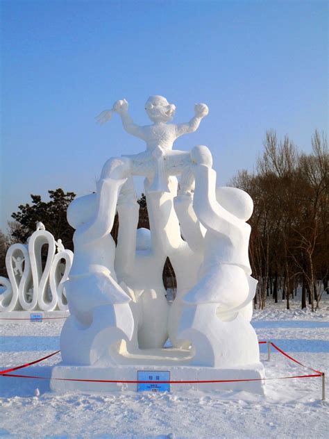 Harbin Snow Sculpture - Harmony, Harbin Ice and Snow Festival 2017 ...