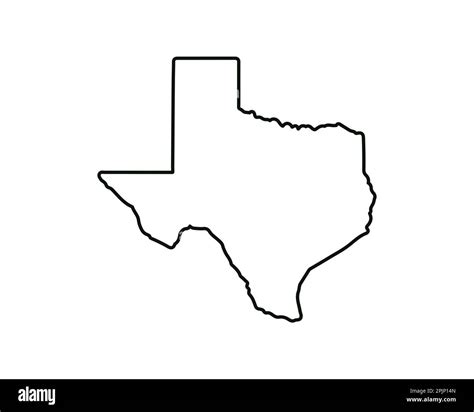 Texas state map. US state map. Texas outline symbol. Vector illustration Stock Vector Image ...