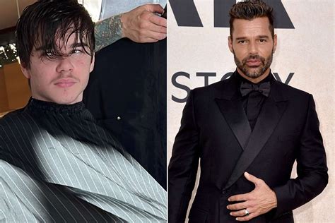 Ricky Martin Reveals Son Valentino, 14, Has a Mustache in New Photo