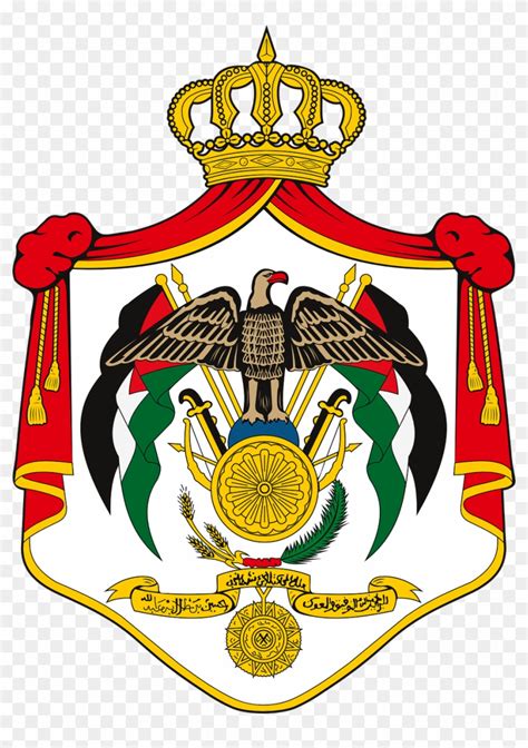 Jordan Coat Arms Png Image - National Emblem Of Jordan, Transparent Png ...