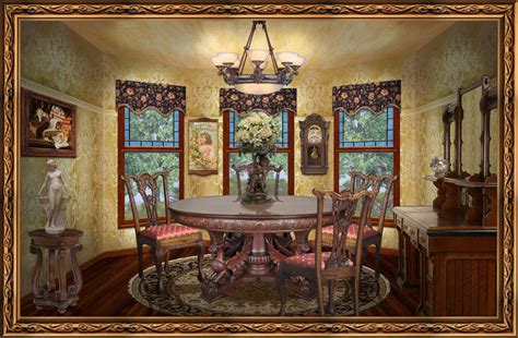 Victorian Dining Room by OokamiKasumi on DeviantArt