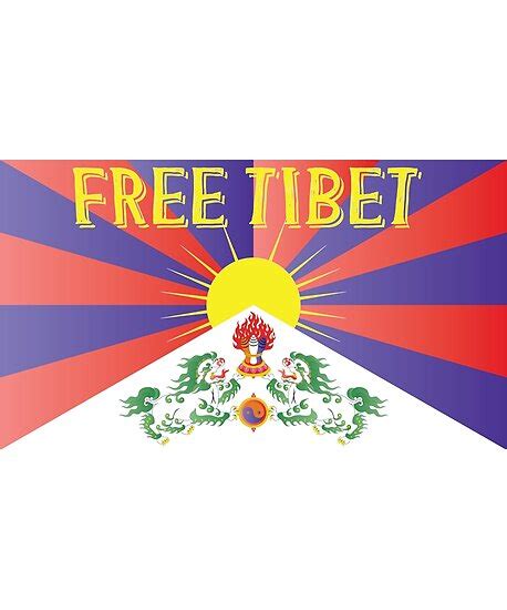 "Free Tibet Movement" Poster by dzgnr | Redbubble