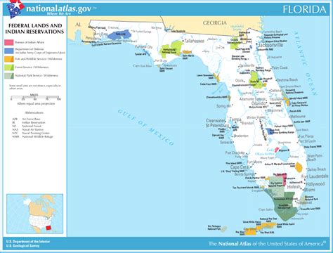 Map of Florida (Map Federal Lands and Indian Reservations) : Worldofmaps.net - online Maps and ...