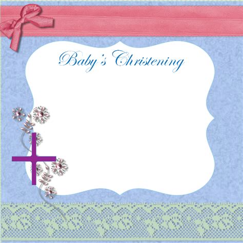 Free Printable Baptism Invitation