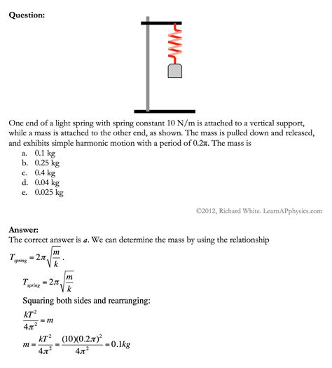 Learn AP Physics - AP Physics 1 & 2 - Oscillatory Motion