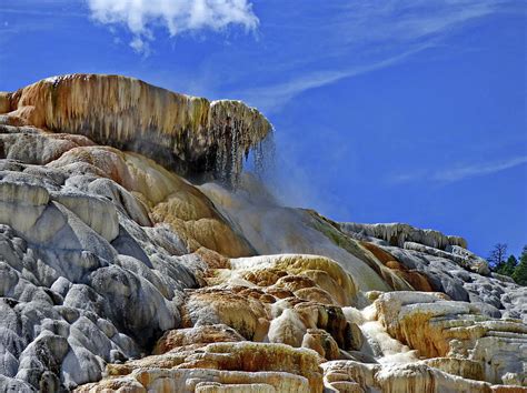 Yellowstone National Park, Mammoth Terraces Photograph by Lyuba Filatova - Fine Art America