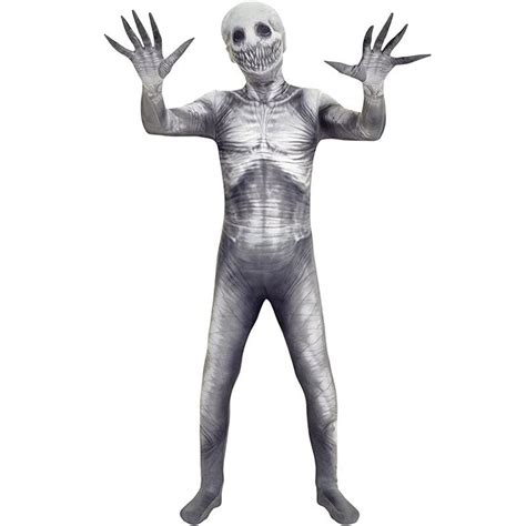 Scary Jumpsuit Costume Adult Men WomenThe Rake Costume Zalgo Slenderma ...