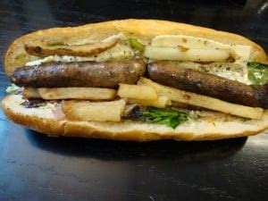 TODAY'S LUNCH: MERGUEZ SAUSAGE SANDWICH FROM BISTRO TRUCK - New York ...