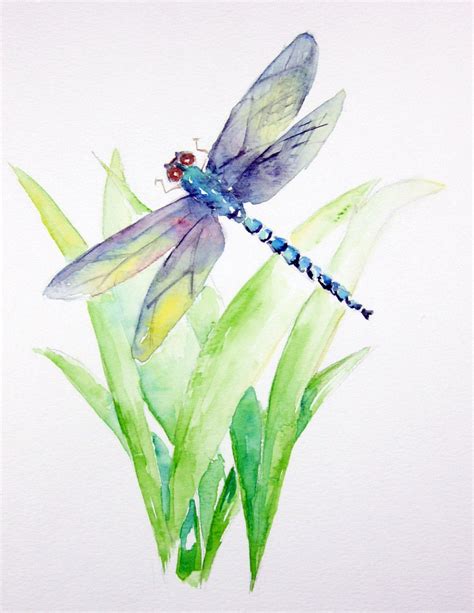 Peinture de libellule by MarilynKJonas | Etsy | Dragonfly painting, Watercolor dragonfly ...