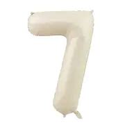 Cream Color Number Balloons Holiday Accessory Birthday Party - Temu