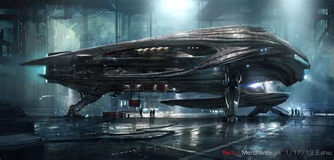 ArtStation - Early Banu Merchantman for Star citizen