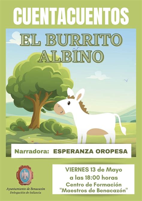 CUENTACUENTOS "EL BURRITO ALBINO" NARRADO POR ESPERANZA OROPESA ...