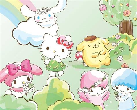 Sanrio Friends | Hello kitty wallpaper, Hello spring wallpaper, Kitty ...